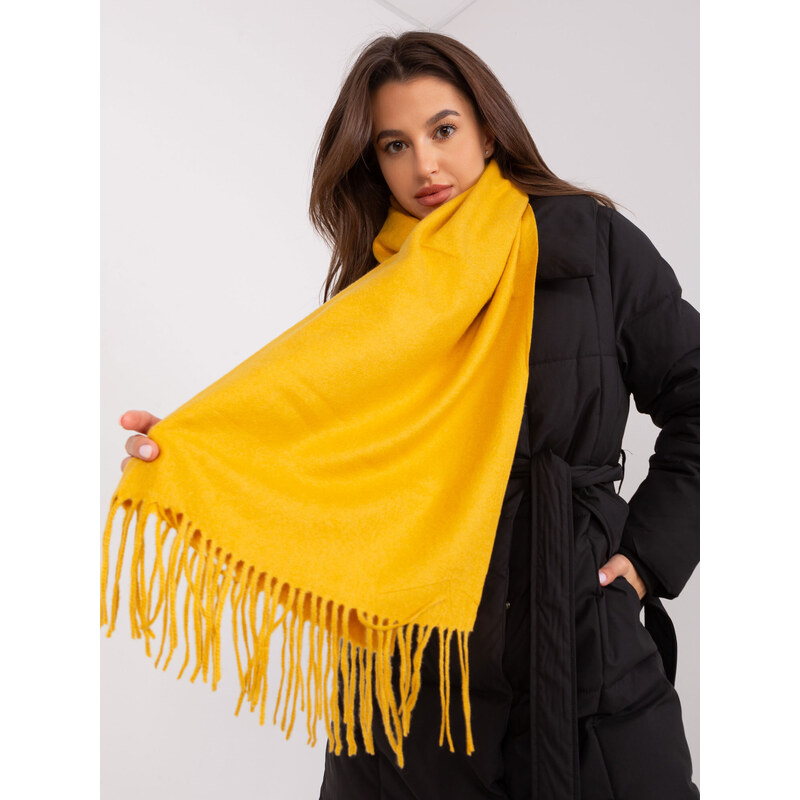 Wool Fashion Italia Scarf-AT-SZ-23185.90P-dark yellow 64686556