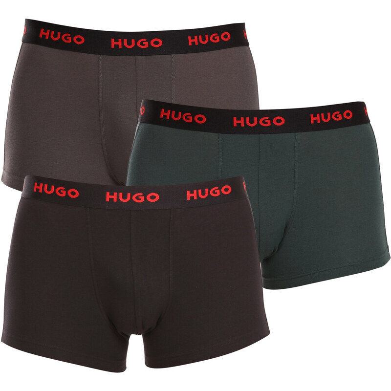 3PACK pánske boxerky HUGO viacfarebné (50469766 303) 46383050