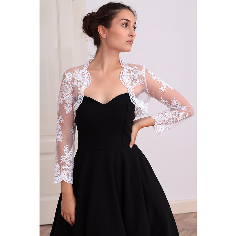 Glara Tylové bolerko s čipkou na letnú svadbu 46385380