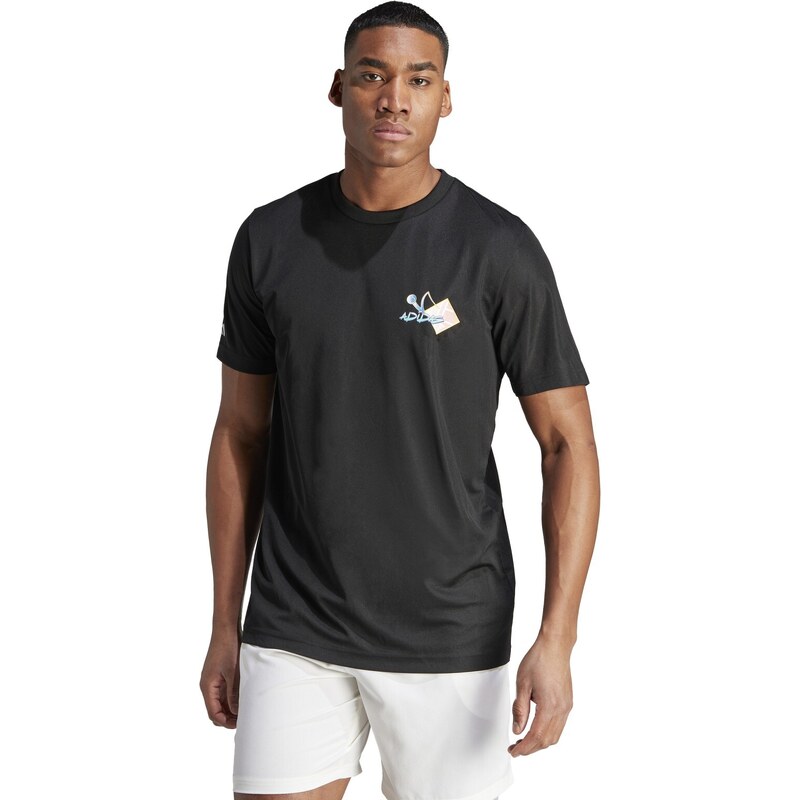 adidas Performance adidas Court Sport Graphic T-Shirt BLACK 46405360