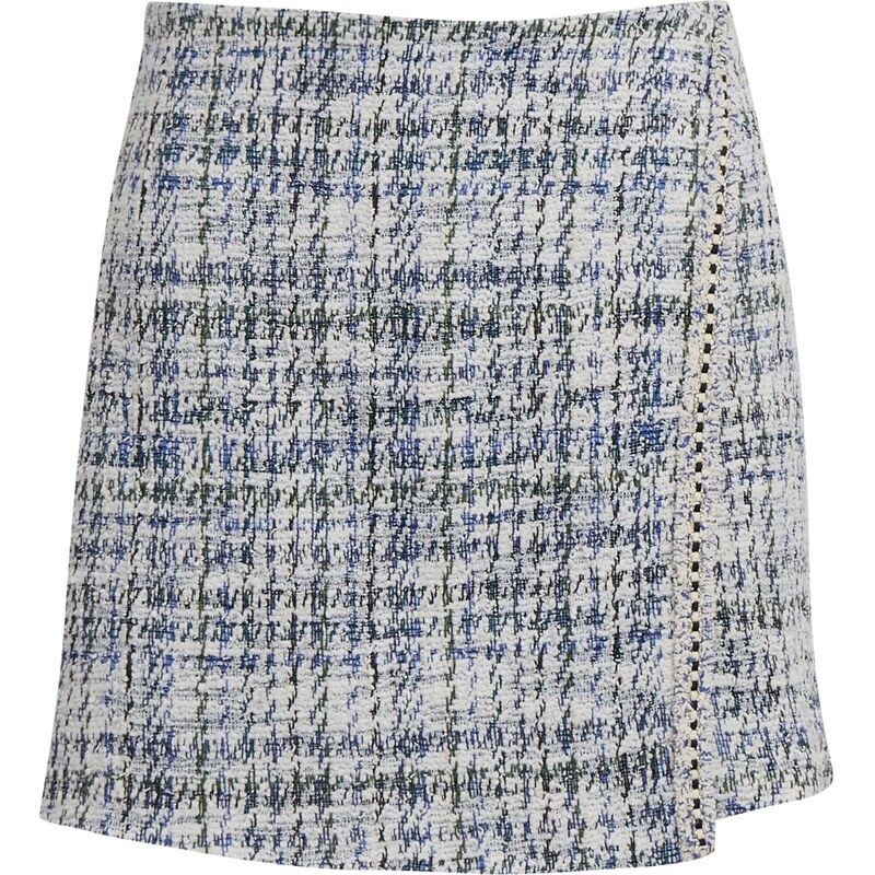 Orsay Blue-cream women's tweed skirt - Women