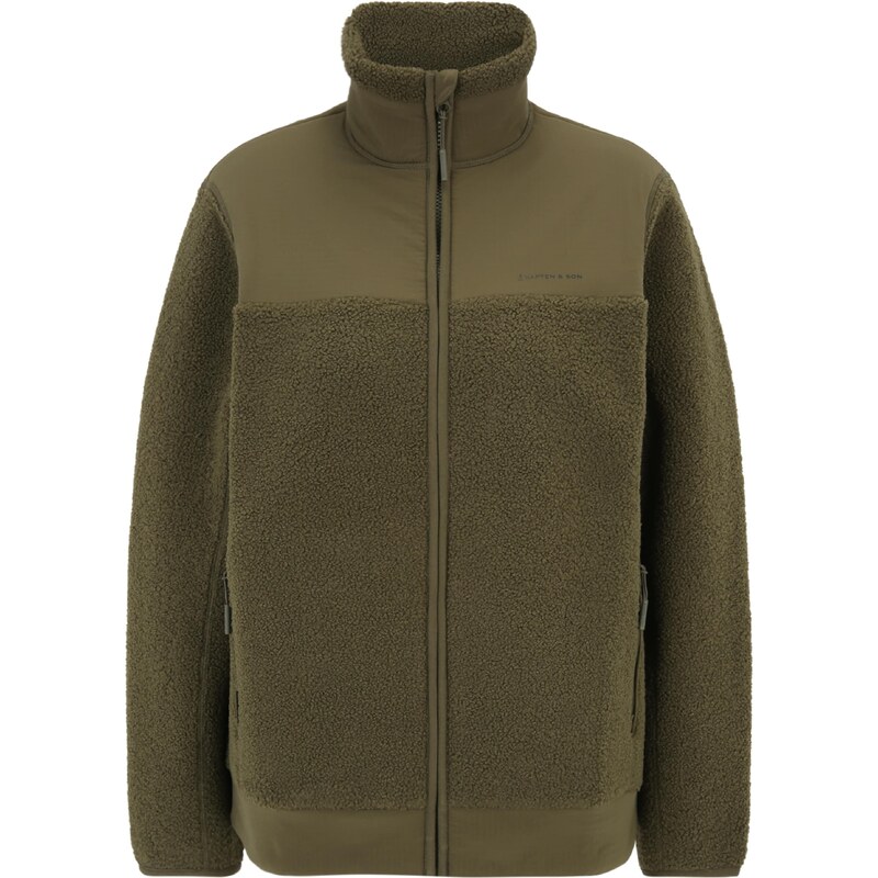 Kapten & Son Mikina Teddy Fleece kaki 54269414
