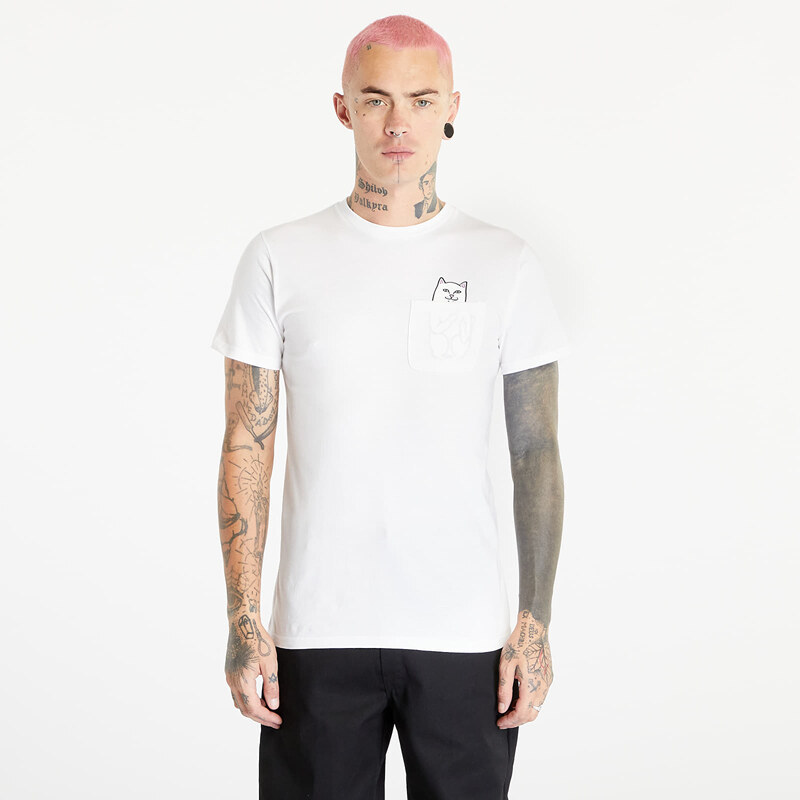 Tričko RIPNDIP Lord Nermal Pocket Tee White XL 46405459