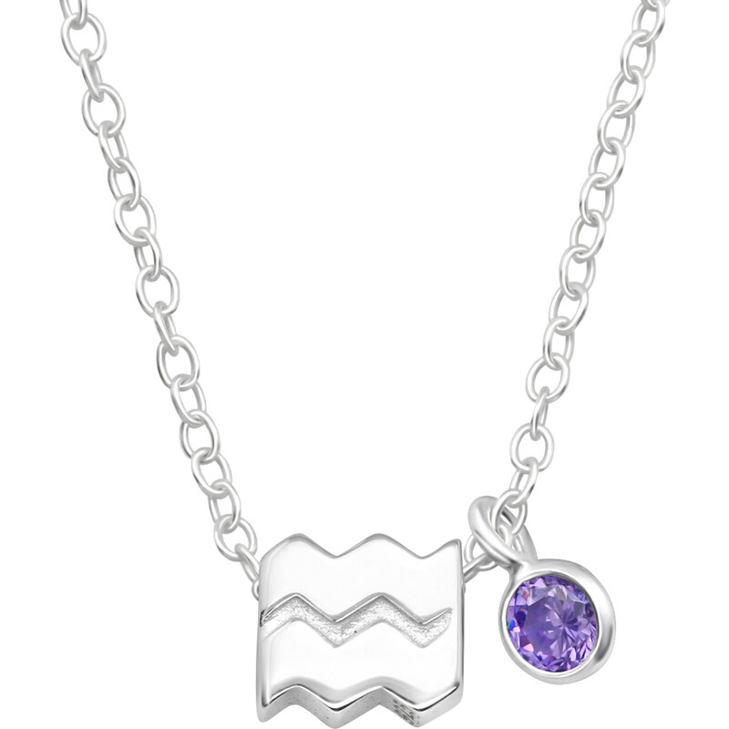 MAJYA Strieborný prívesok s retiazkou VODNÁR 10599 64581253