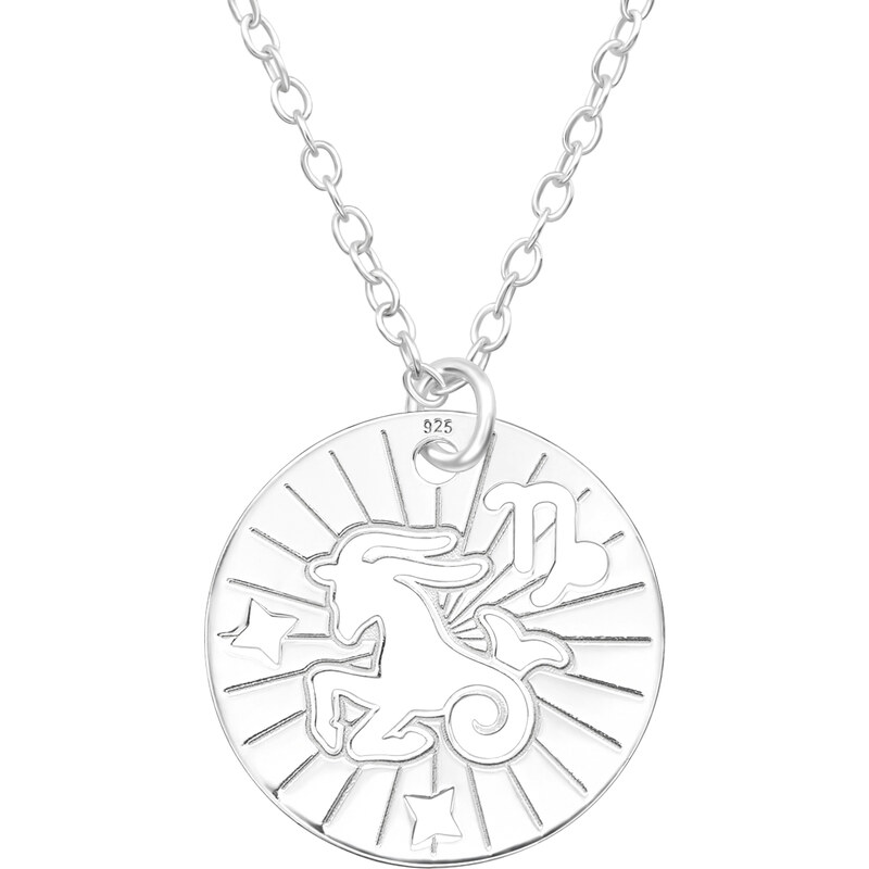 MAJYA Strieborný prívesok s retiazkou KOZOROH v kruhu 10609 64581263
