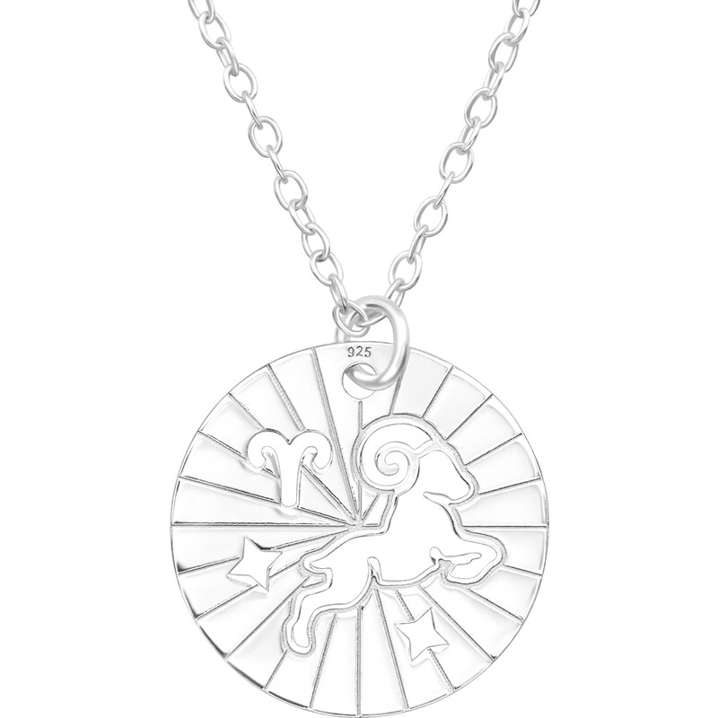 MAJYA Strieborný prívesok s retiazkou BERAN v kruhu 10612 64581268