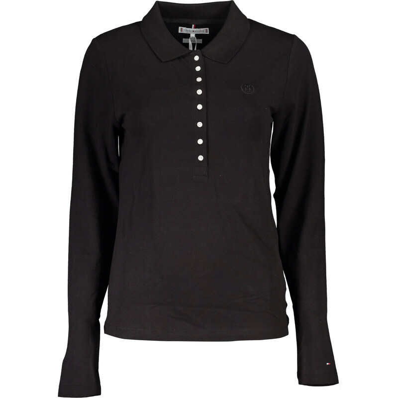 Tommy Hilfiger Dámske čierne polokošele s dlhým rukávom 64705308