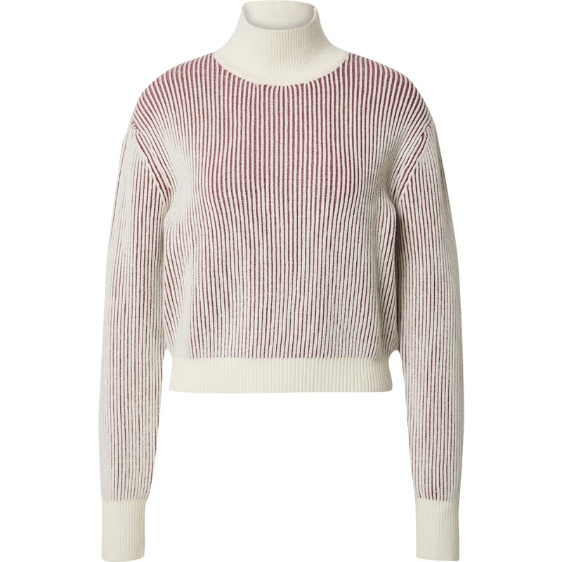 ABOUT YOU x Toni Garrn Sveter Alena tmavočervená / biela ako vlna 65868532