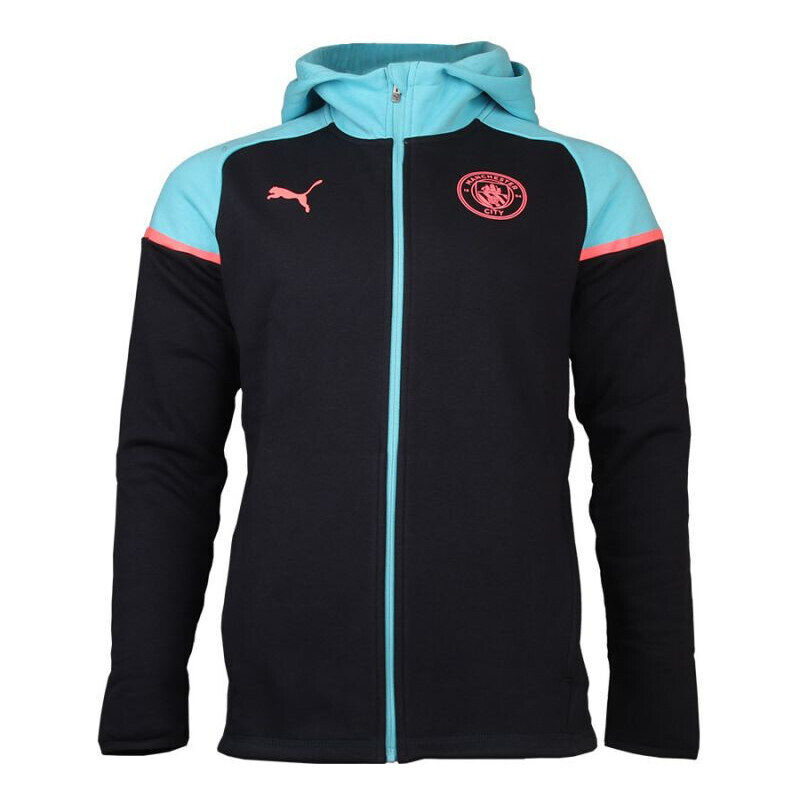 Pánska mikina Manchester City Casuals Hooded JKT M 772904 03 tm.modrá 49773823