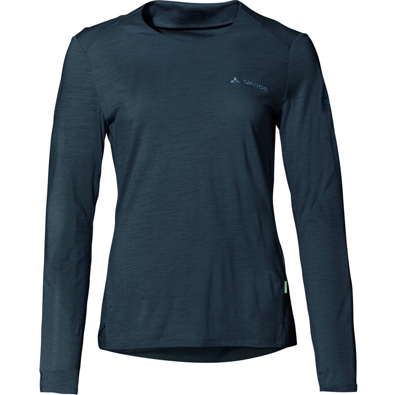 Vaude vlnené tričko Yaras LS WOOL, dámske, dark sea 46444796