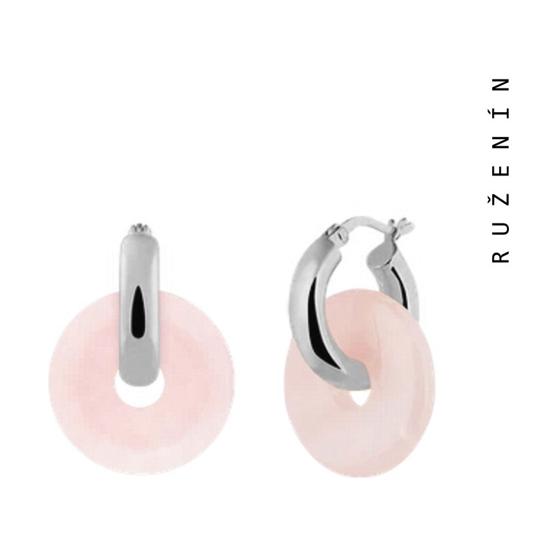 Taboo náušnice kruhy Karma ruženín tb718 46447535