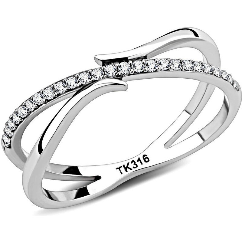 Dámsky prsteň z chirurgickej ocele ODEON 46464038