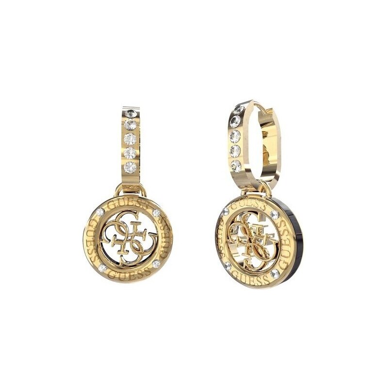 Guess Pôvabné pozlátené náušnice 4G Loop JUBE02286JWYGBKT/U 66587767