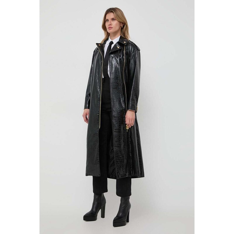 Kabát Pinko dámsky, čierna farba, prechodný, 102163.A1AT