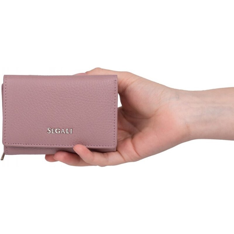 SEGALI Dámska kožená peňaženka SG-27106 B Rose 46467747