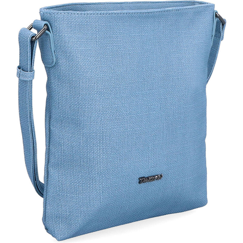 Kabelka zo syntetickej kože crossbody Tangerin modrá 7006 M 64020008