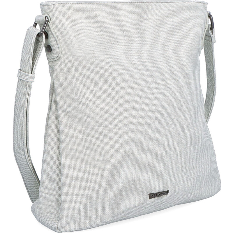 Kabelka zo syntetickej kože crossbody Tangerin sivá 7001 SS 64020002