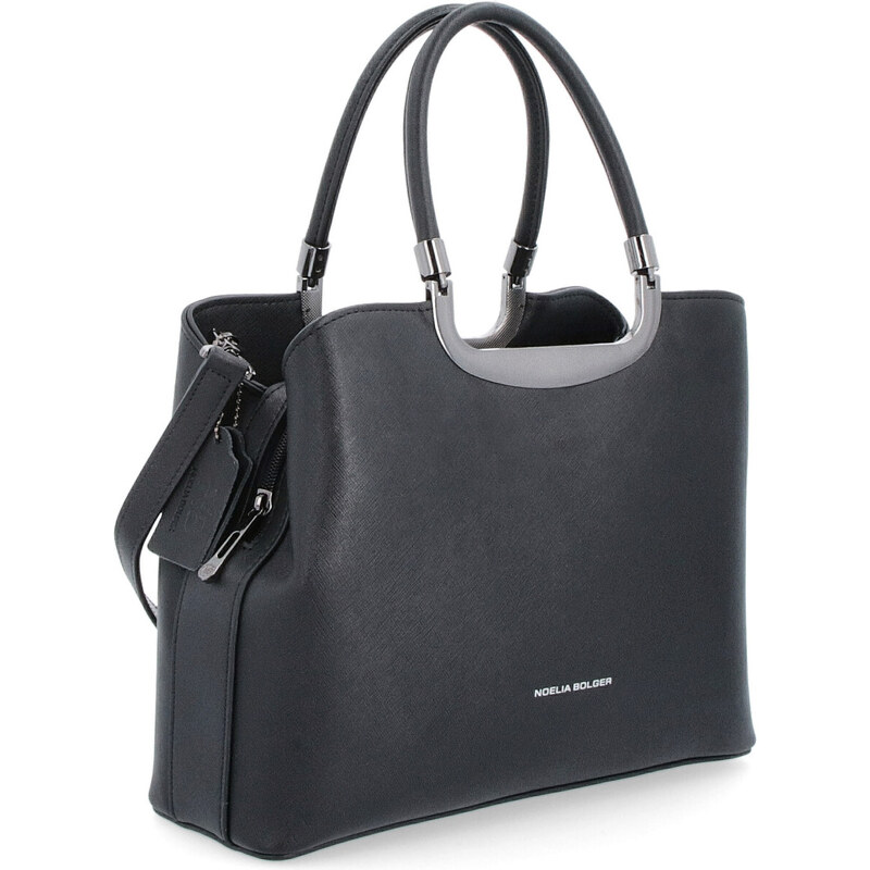 Kožená kabelka do ruky Noelia Bolger čierna NB 0068 C 47092233