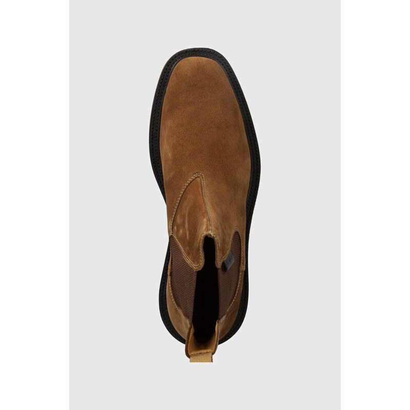 Semišové topánky chelsea Gant Fairwyn pánske, hnedá farba, 27653405.G771