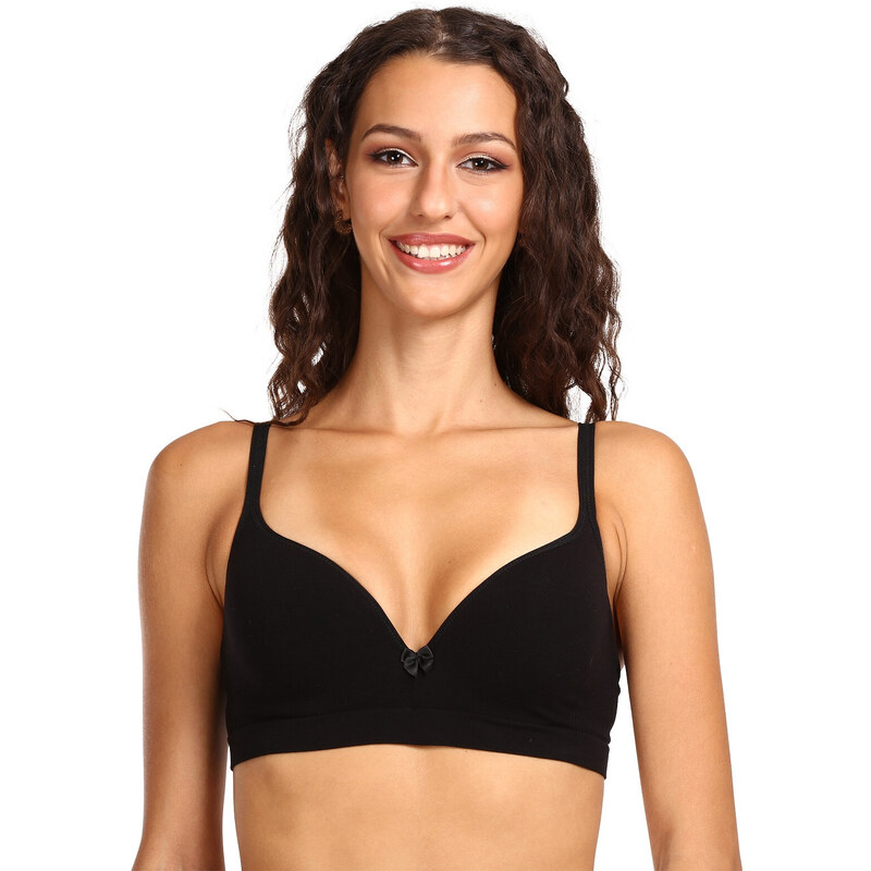 Dámska podprsenka Gina vystužená s kosticami čierna (07017) 75B 27933229