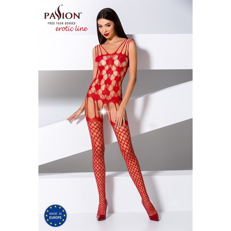 Passion BS067 red - Bodystocking 52918988