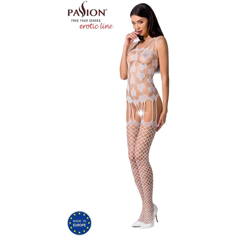 Passion BS067 white - Bodystocking 52919080
