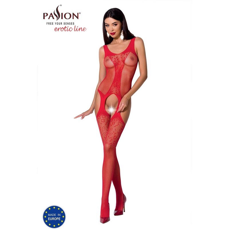 Passion BS072 red - Bodystocking 52919082