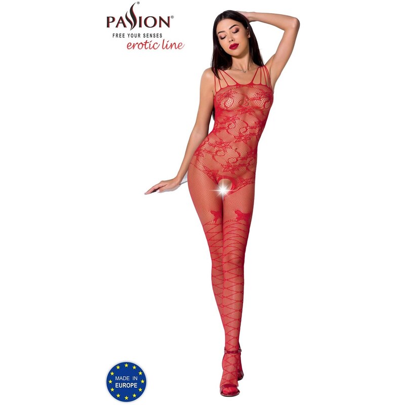 Passion BS076 red - Bodystocking 52919090
