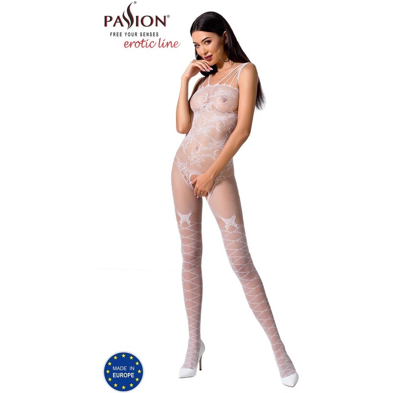 Passion BS076 white - Bodystocking 52919116
