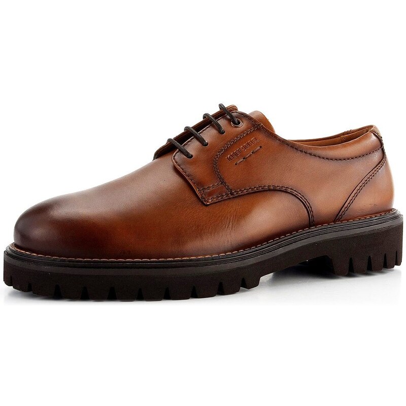 Josef Seibel hnedé šnurovacie poltopánky Romed Cognac 34404MA24 61761851