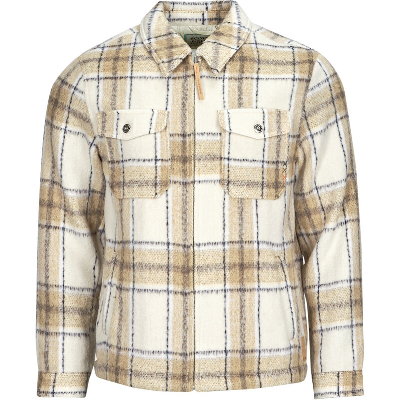 Scotch & Soda Bundy Wool-Blend Zip-Thru Check Overshirt Scotch & Soda 62497177