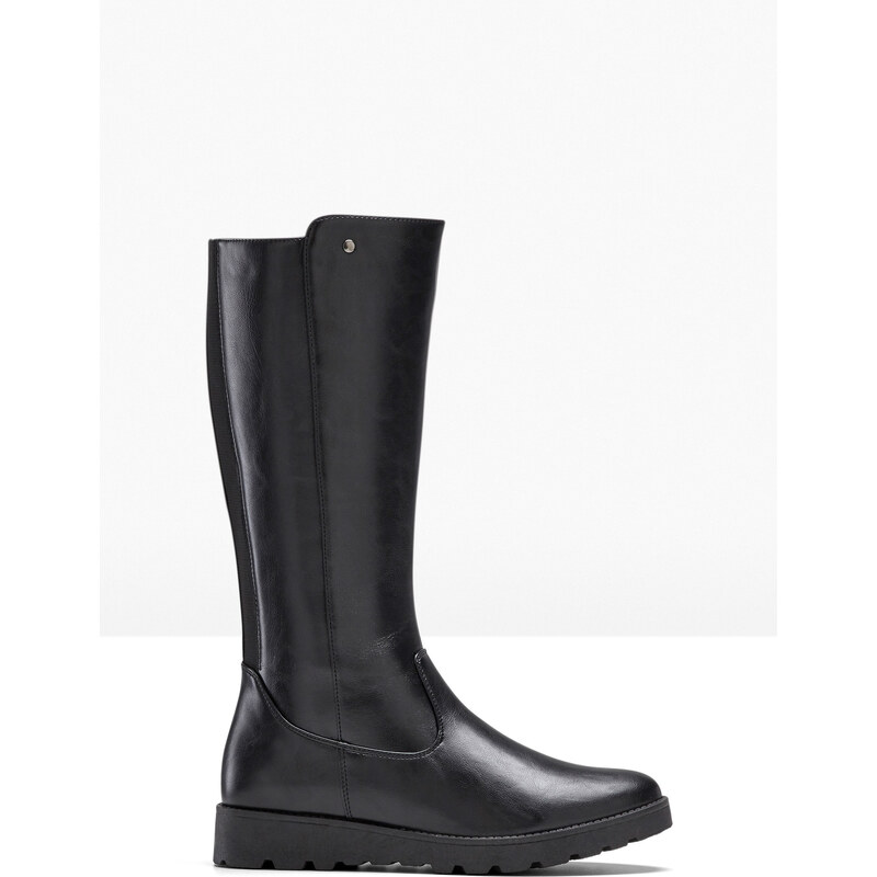 bonprix Čižmy so širokou sárou, farba čierna 44736396