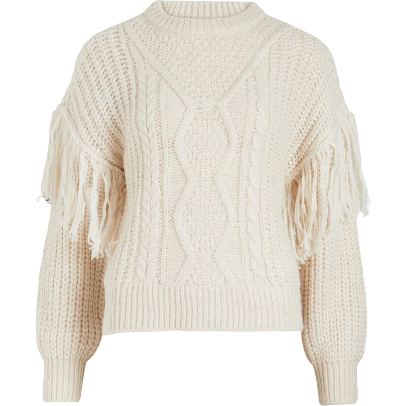 VILA Sveter Aksina biela ako vlna 54260740