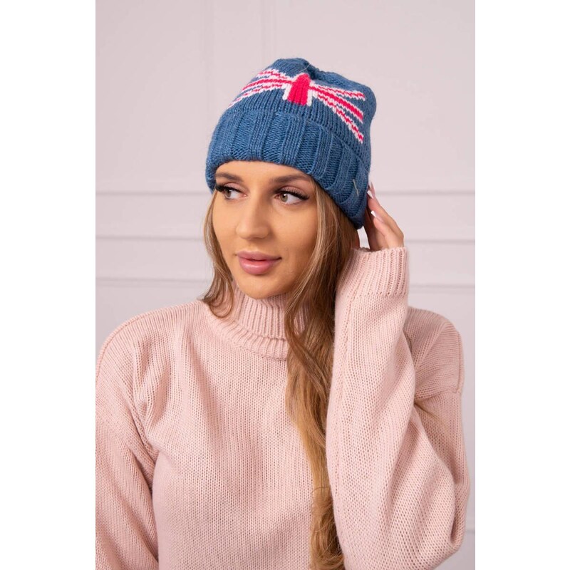 MladaModa Dámska čiapka Meghan K410 farba džínsová 46491208