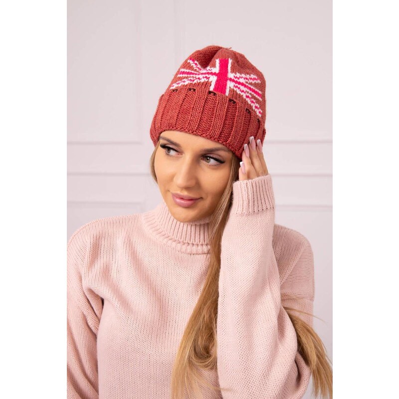 MladaModa Dámska čiapka Meghan K410 oranžová 46491210