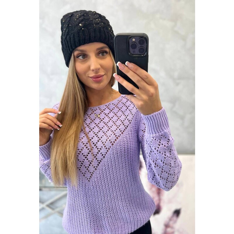 MladaModa Dámska čiapka Kalina K362 čierna 46491335