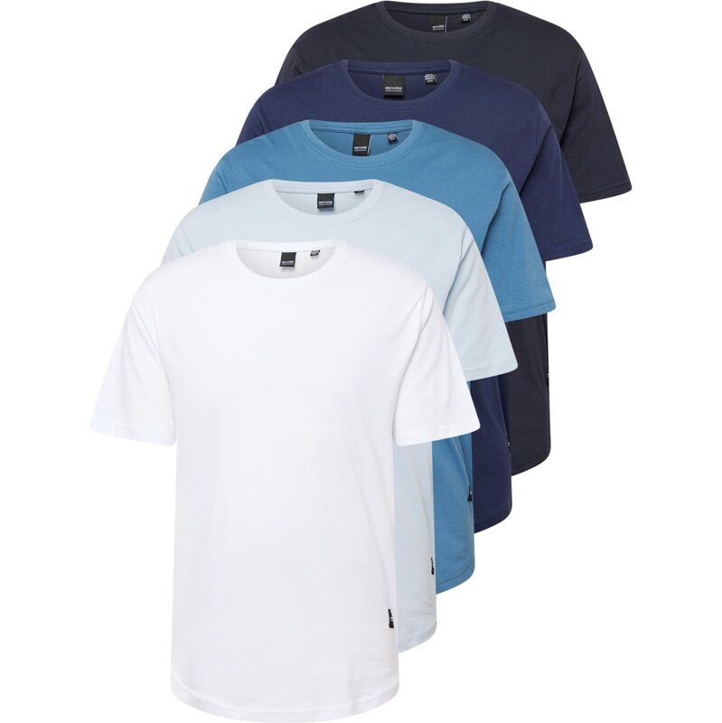 Only & Sons Tričko MATT námornícka modrá / enciánová / pastelovo modrá 63209444