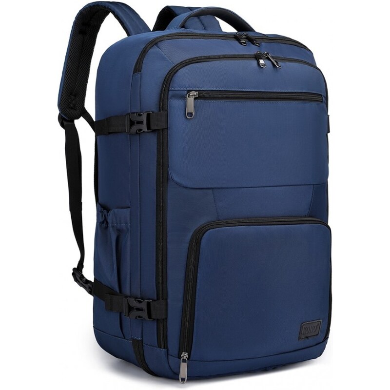 Konofactory Tmavomodrý objemný cestovný batoh do lietadla "Explorer" - veľ. XL