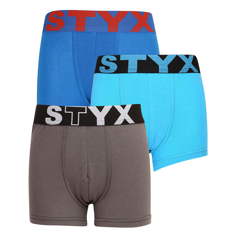 3PACK detské boxerky Styx športová guma viacfarebné (3GJ10379) 4-5 let 66060697