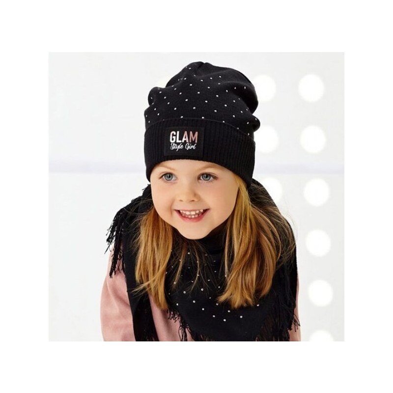 Štýlová pletená čiapka AJS Glam Girl 46457416