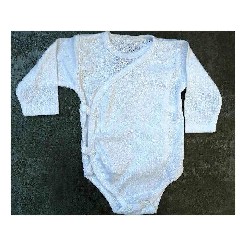 Mrofi Dojčenské zavinovacie Body Paris White 39578030