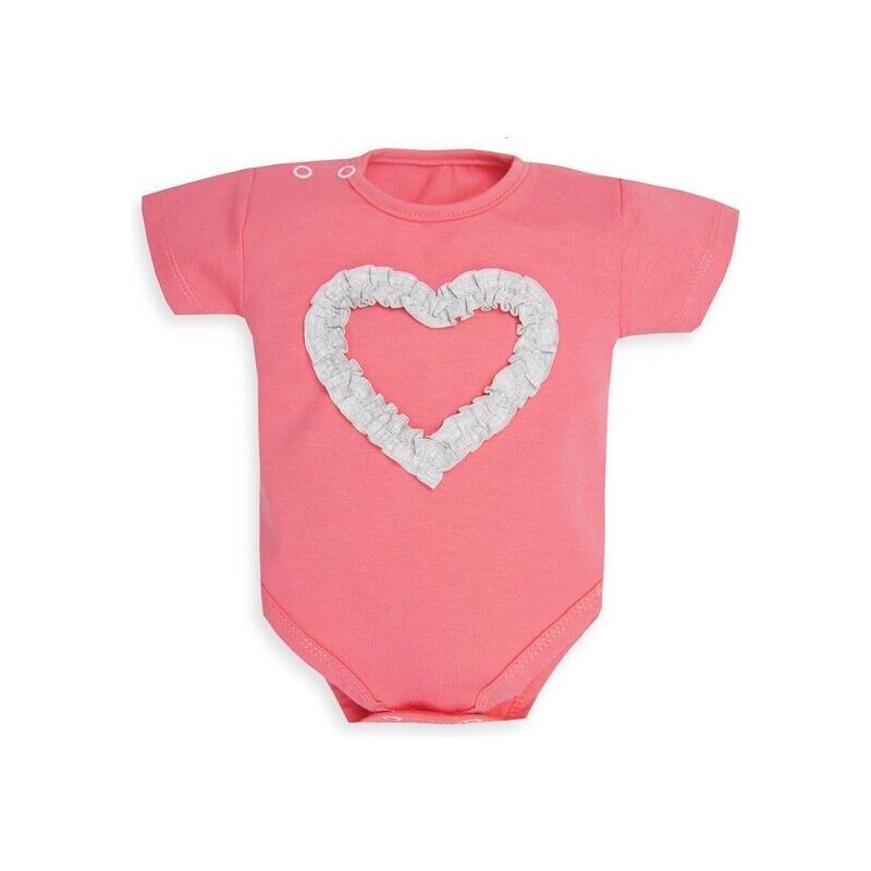Mrofi BODY kr. rukáv HEART Coral 46457778