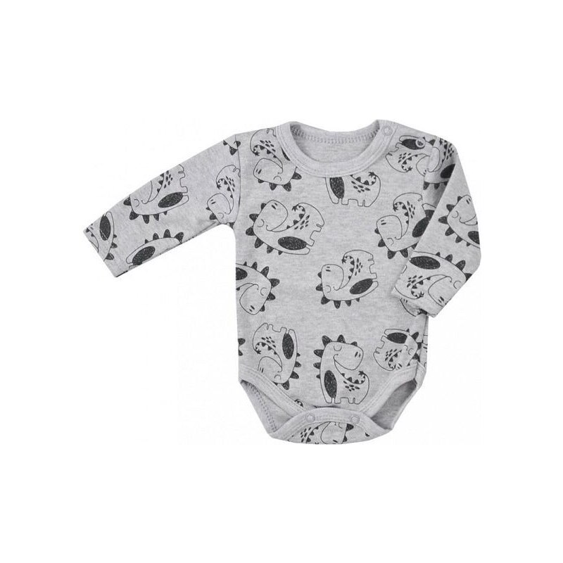 Koala Baby Kojenecké body Sleepy Saurus Sivé 46458213