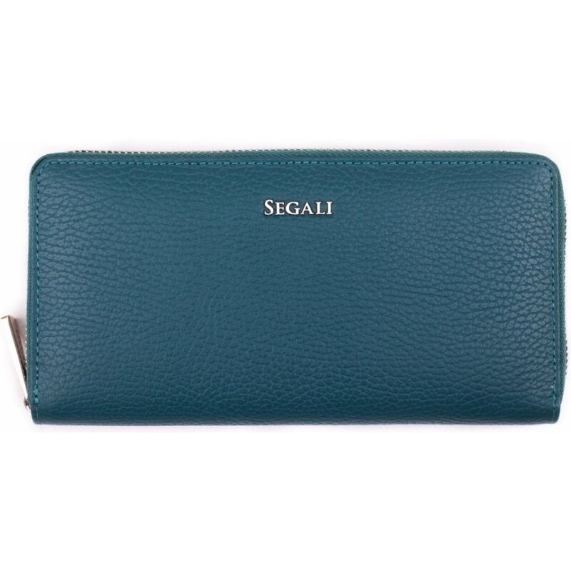 SEGALI Dámska kožená peňaženka SG-27395 Petrolejová 46494902