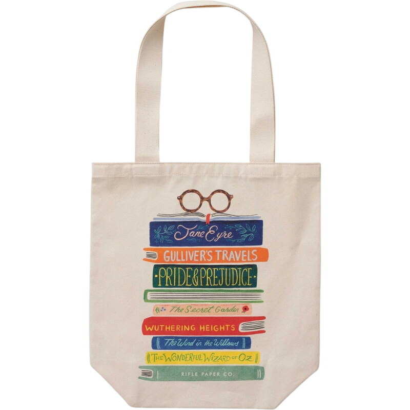 Rifle Paper Co. Plátenná taška Tote Book Club 66209143