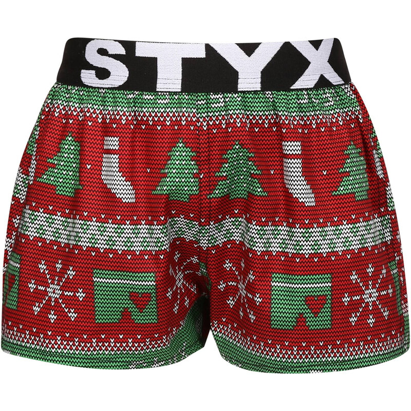 Detské trenky Styx art športová guma Vianoce pletené (BJ1658) 6-8 let 66060699