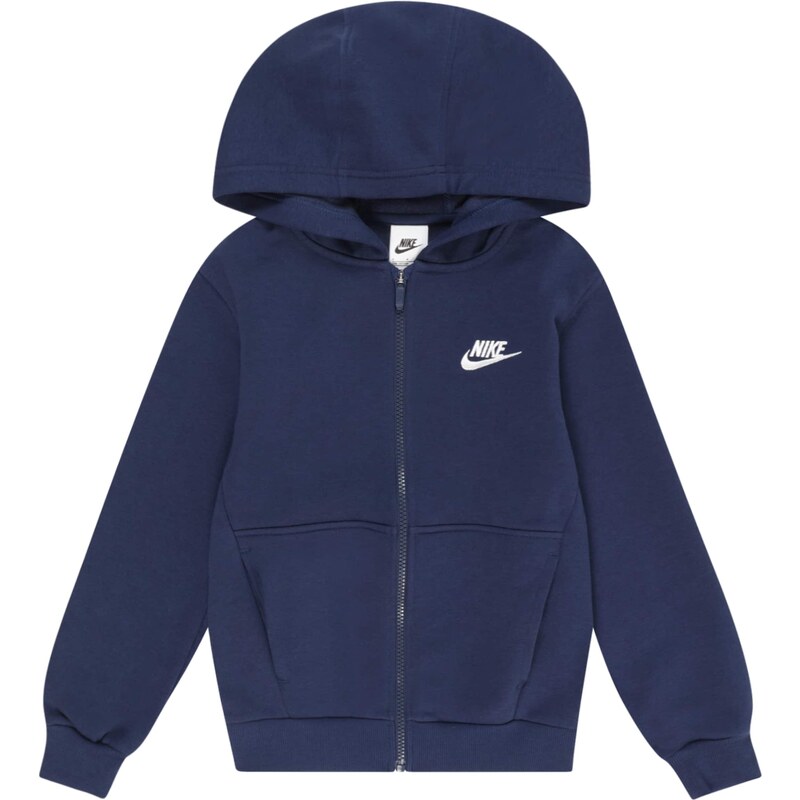 Nike Sportswear Tepláková bunda CLUB FLC námornícka modrá / biela 46512216