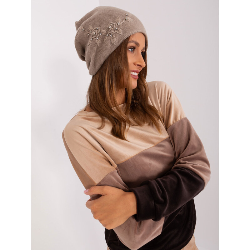 Wool Fashion Italia Cap-AT-CZ-2329.79-dark beige 60336254