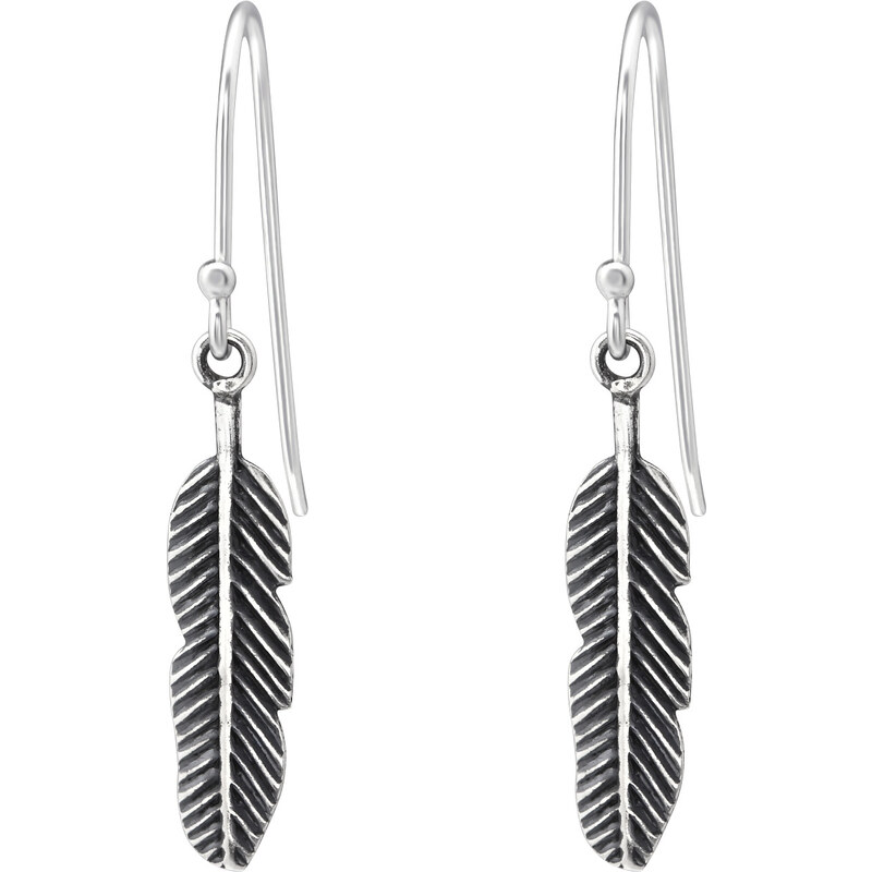 MAJYA Strieborné náušnice PIERKA 10679 64581302