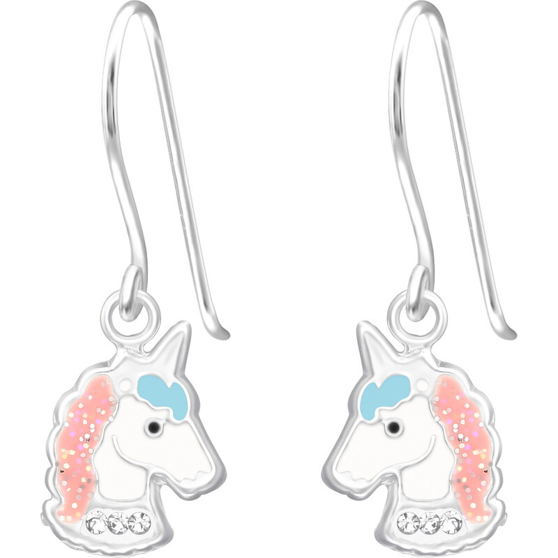 MAJYA Strieborné náušnice jednorožec TOMMY 10683 64581306